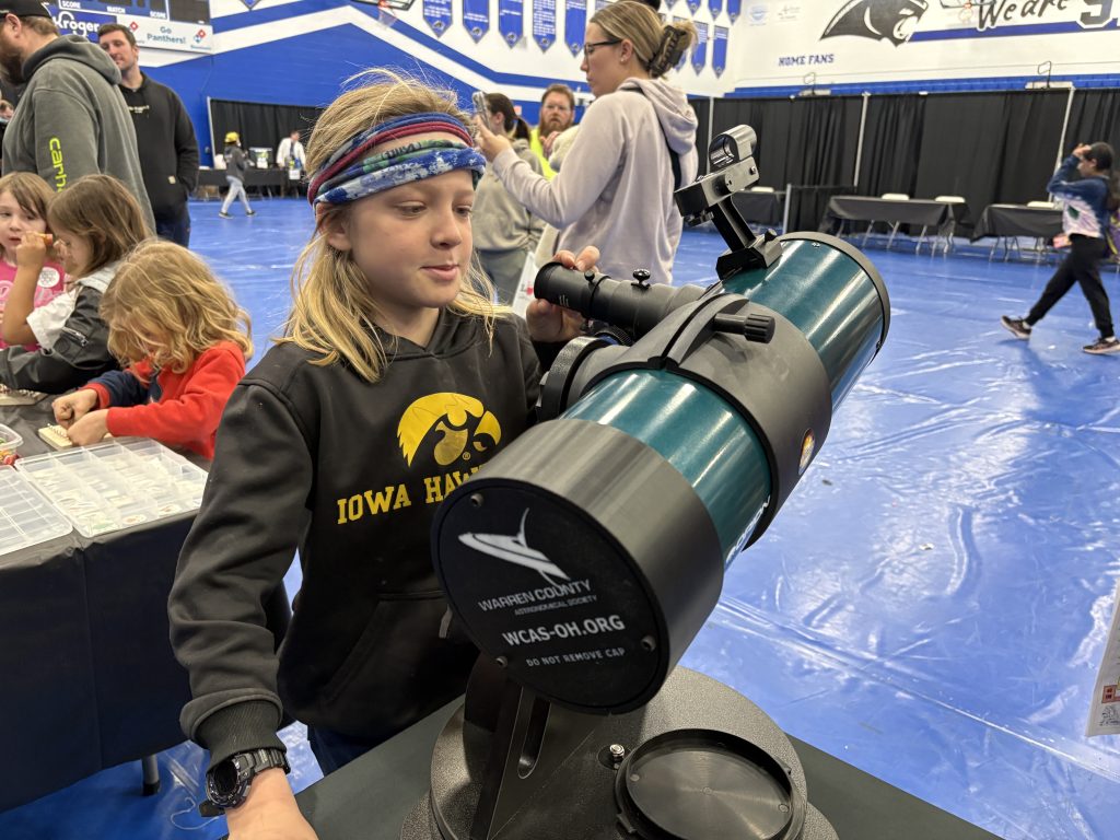 The Warren County Astronomical Society has donated telescopes like this one for use free of charge to public libraries in Franklin, Lebanon, Mason, and Springboro.